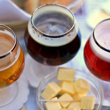 Queijo com cerveja