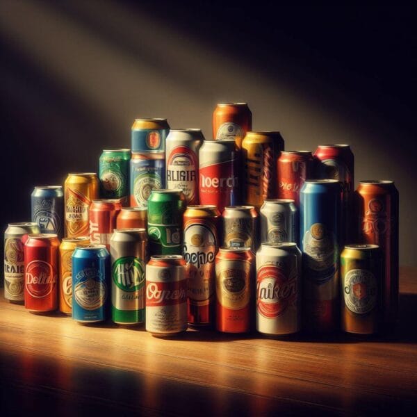 Consumo de cerveja em lata