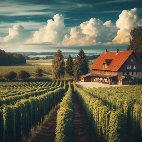 Plantação de Lúpulo