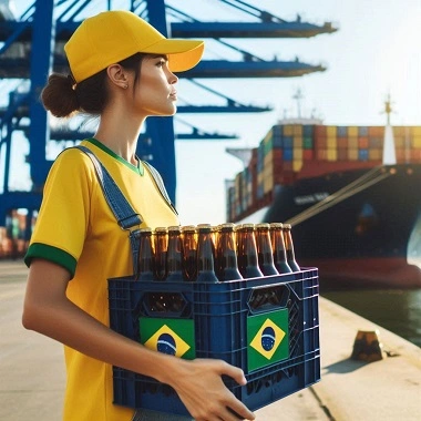 Brasil exporta mais cerveja