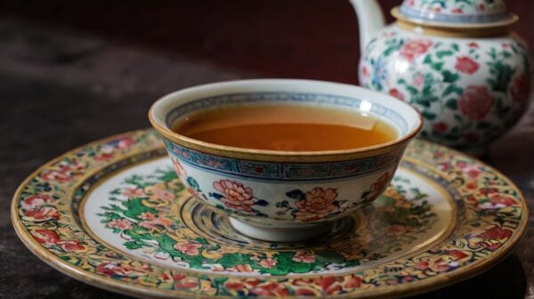 mesa de chá chinesa imagem de capa