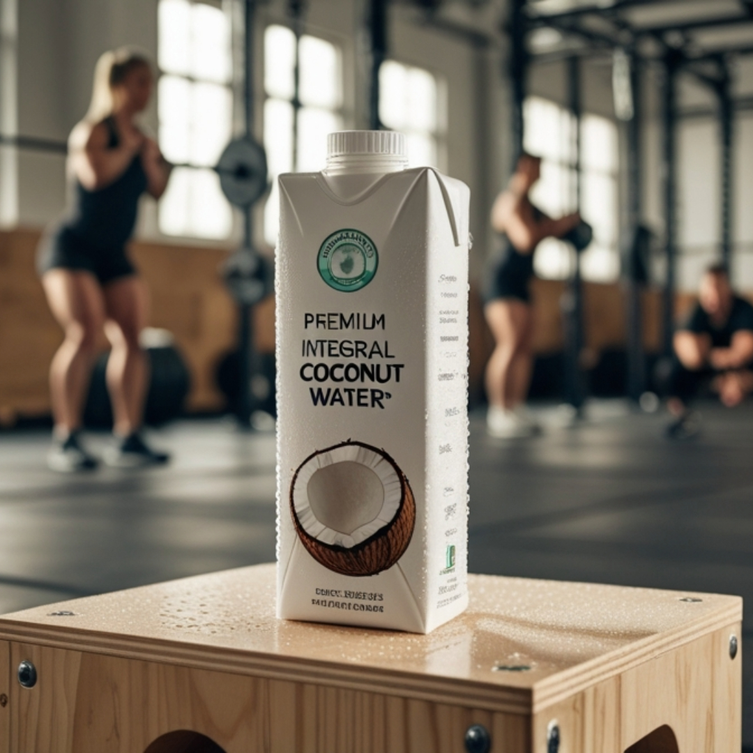Água de coco nos treinos